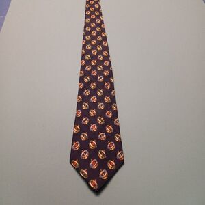 Tommy Hilifiger Silk Black, Gold color Anchor Tie